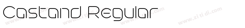 Castand Regular字体转换